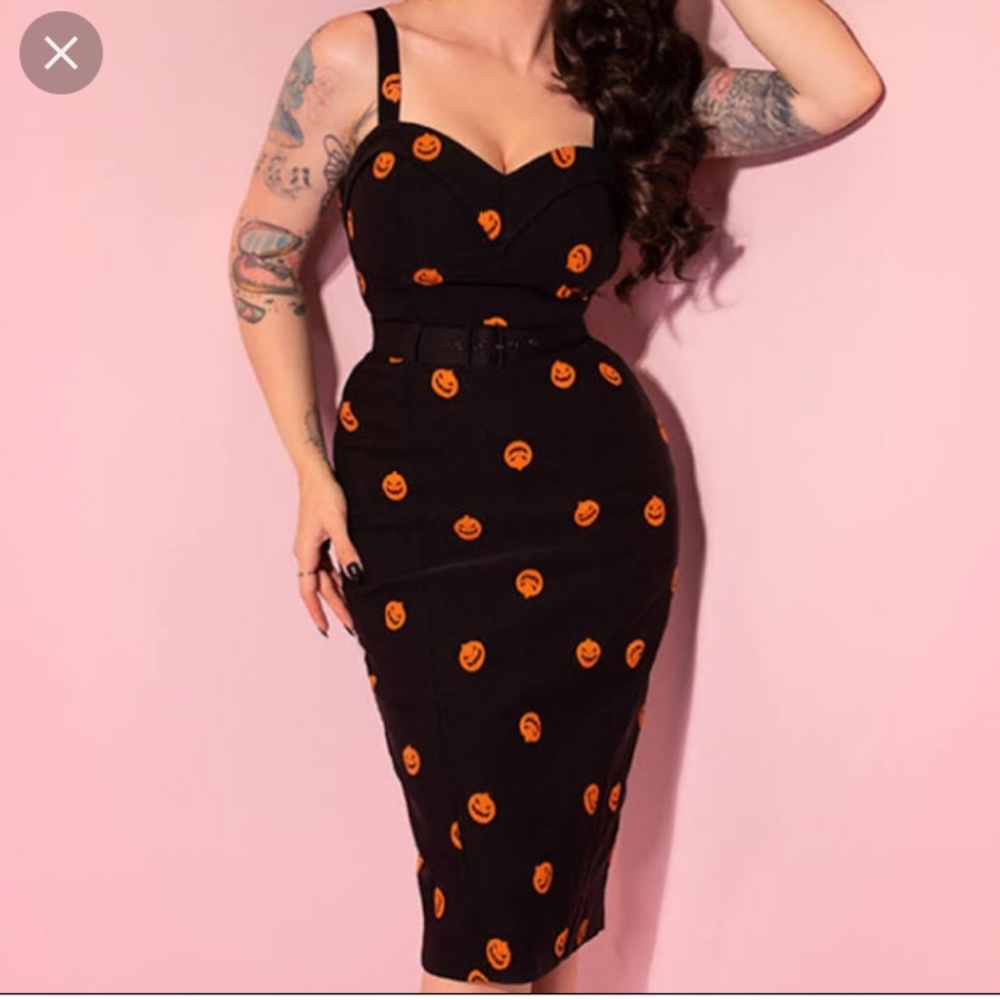 Vixen Pumpkin Wiggle Dress
